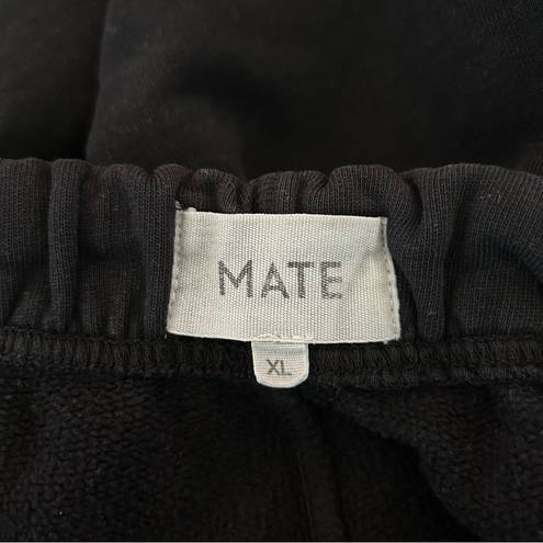 Mate the Label  Organic Fleece Relaxed Pocket Sweatpants in Jet Black Size XL