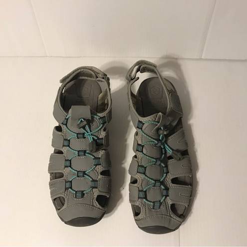 Khombu  fishermen gray sandals women size 10 M