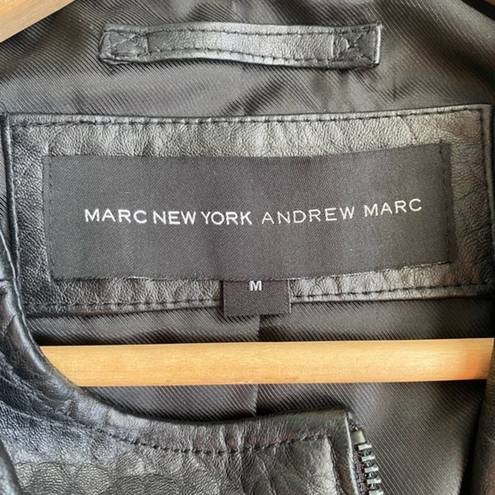 Marc New York 𝅺 Leather Asymmetrical Moto Jacket - M