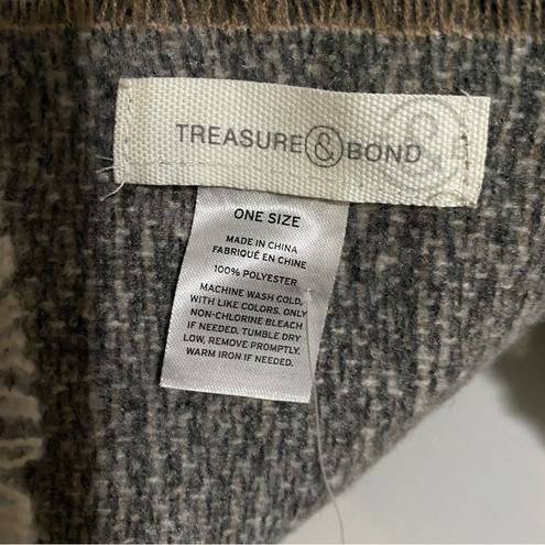 Treasure & Bond  Large Oversized Blanket Scarf Brown