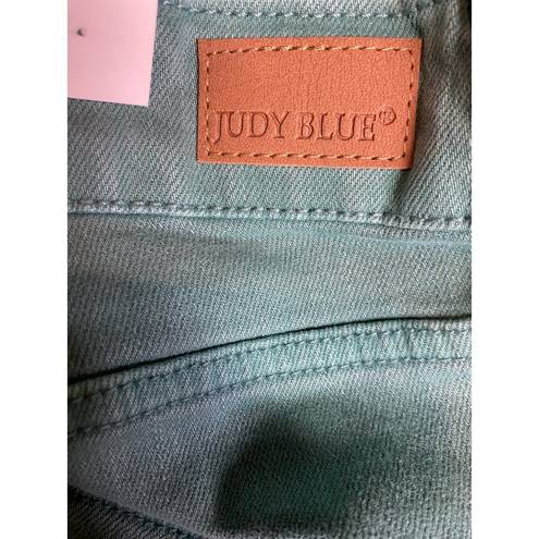 Judy Blue NWT  Athena High Rise 90s Straight Leg Jeans 24W Sea Green Denim Casual