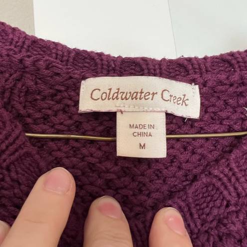 Coldwater Creek Purple Sweater