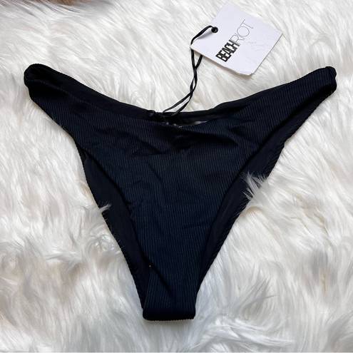 Beach Riot  Black Island Bikini Bottom. Size Small. New With Tags.