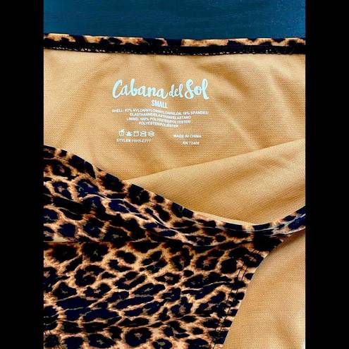 Cabana Del Sol  Leopard Ruffle Bikini