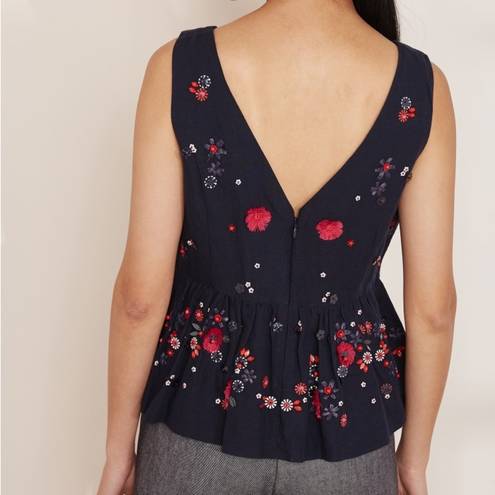 J.Crew NEW  Embellished Peplum Top size 10 J8818 NWT