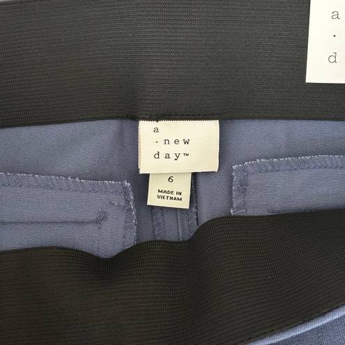 A New Day Pull on Side-Zip Skinny Ankle Pants Blue Sz 6R