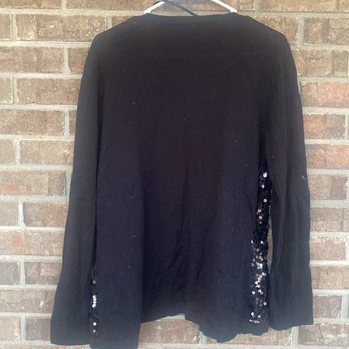 Apt. 9 Black sequined cardigan