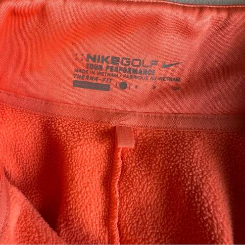 Nike  golf performance fleece pullover peach size small