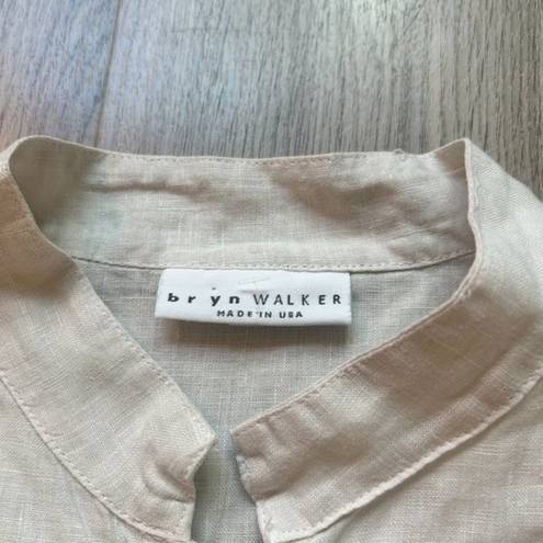 Bryn Walker  100% Linen Button Down Lightweight Shirt Jacket Size M