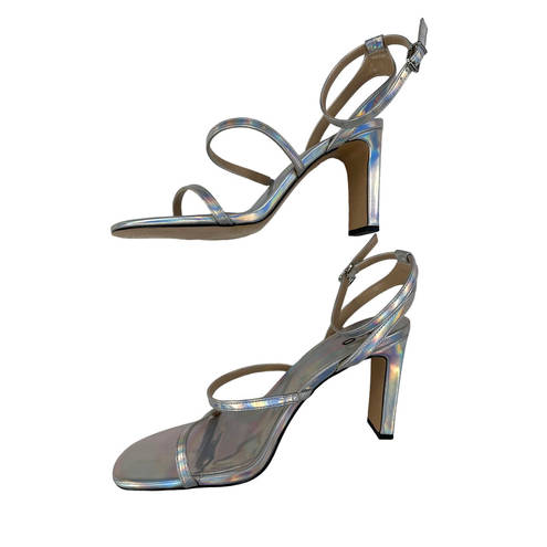 mix no. 6  - Aliciana Strappy Sandals in Silver Metallic