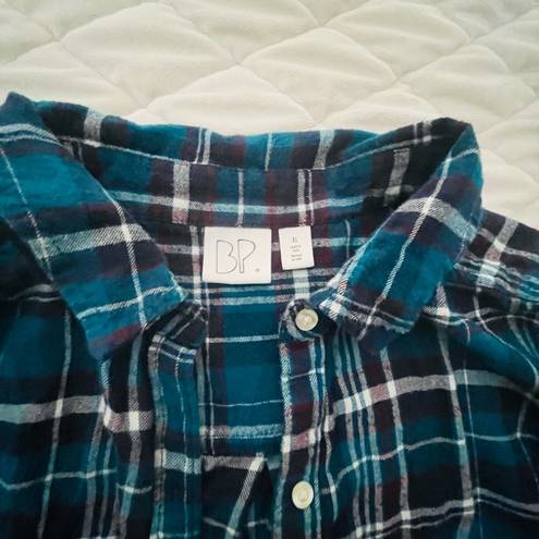 Nordstrom XL BP turquoise flannel. Gently worn