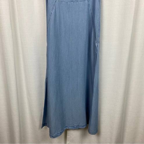 J.Jill  Chambray Tencel Lyocell Seamed Maxi Dress Sz.XS