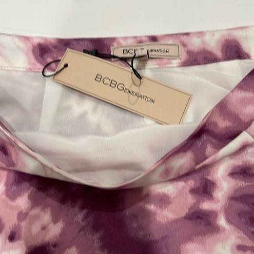 BCBGeneration BCBG GENERATION tie die purple and white skirt.