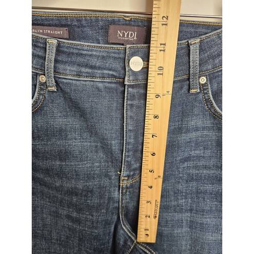 NYDJ  Jeans Womens 16P Petite Marilyn Straight Stretch Dark Wash Denim Blue