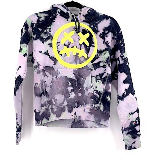 Champion  tie dye hoodie sad face size XS mens womens unisex