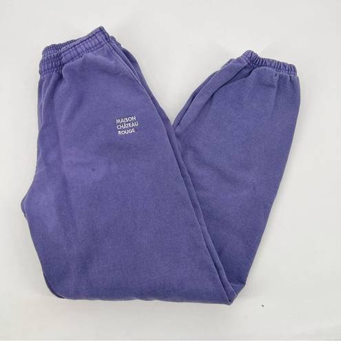 Chateau Maison  Rouge Patalon Young Cut Violet Sweatpants Unisex (flaws) L