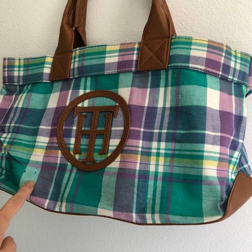 Tommy Hilfiger Plaid Medium Tote Bag