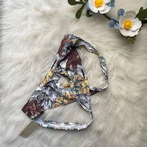 Ris-k  Neutral Print Bikini Top NWT TIDE in Lotus