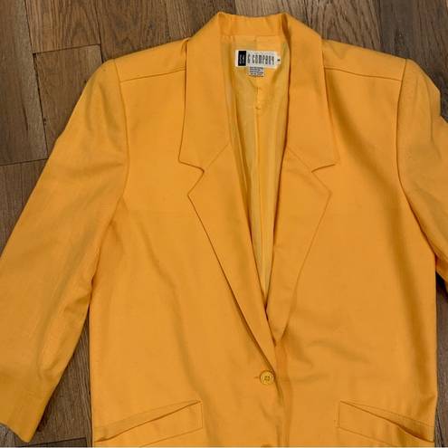P&Co Ak& Woman’s Yellow Blazer Jacket Size 6