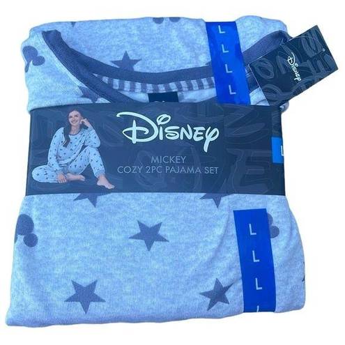 Disney  Mickey 2-piece gray pajama set size large NEW