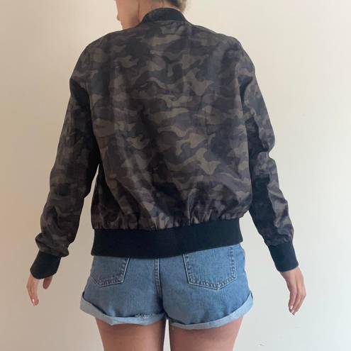 Say What? Army Green Bomber Camo Jacket