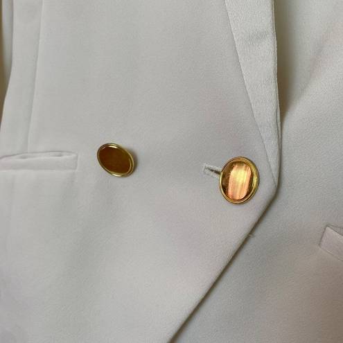 Mango  white blazer gold buttons size XXS