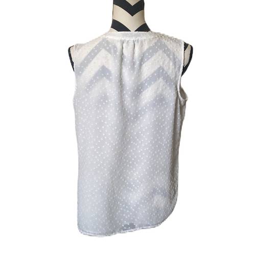 Tommy Hilfiger TOMMY HILLFIGER | SLEEVELESS | SHEER | BUTTON DOWN | TOP RUFFLE