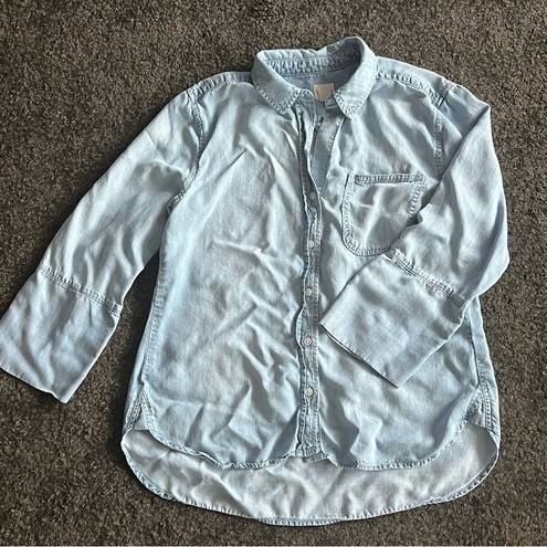 Chico's chico’s denim shirt size 1