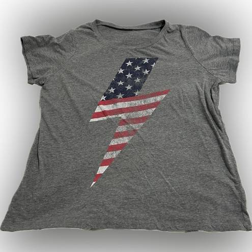 Grayson Threads 🇺🇸 USA lightning bolt cotton tshirt sz L/XL