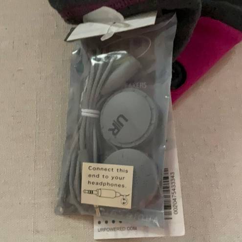 Revolution U/R powered Sound  charcoal and raspberry Bluetooth head band  NWT