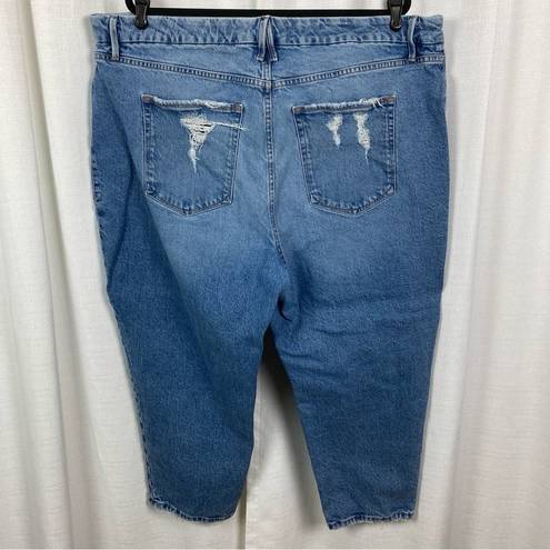 Good American  Good Girlfriend Distressed Jeans Sz.22