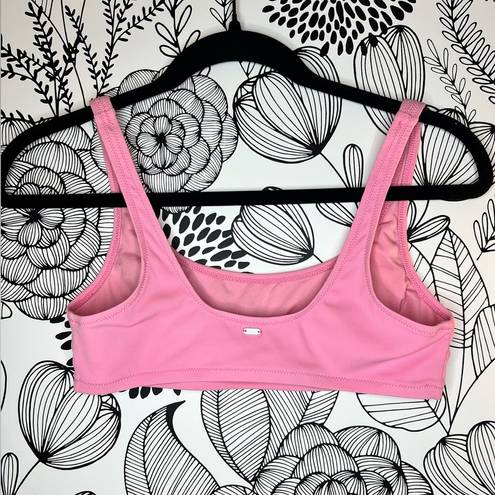 Rip Curl  Crop Ribbed Bikini Top (PINK)