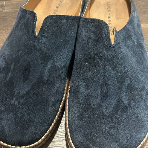 Lucky Brand Tamala Suede Leather Clog Slipon Size 10