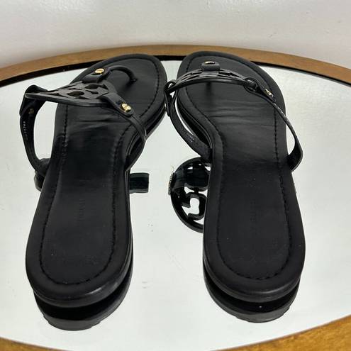 Tory Burch  Miller Sandal in Black Patent Size US 9