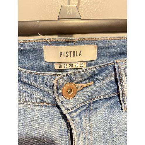 Pistola  Revolve Mid Rise Cropped Skinny Jeans