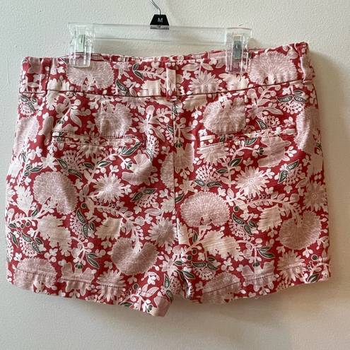 The Loft  Outlet shorts, pink/red floral, size 6