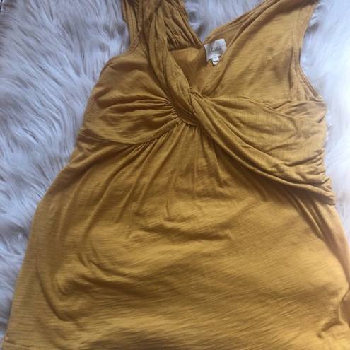 Deletta Anthropologie  mustard tank top small