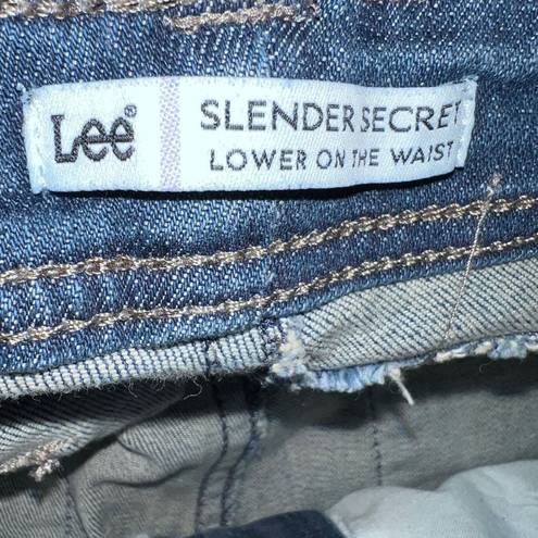 Lee  Lower On Waist Bootcut Womens Denim Blue Jeans Size 14 M Stretch Midrise