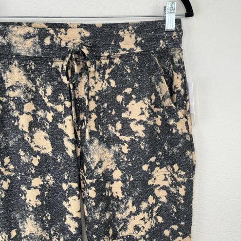 Nordstrom Black Tan Tie Dye Joggers Drawstring Waist Pockets Size Small 29 Waist NWT