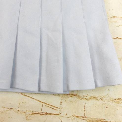 Brandy Melville  Dana Pleated Buckle Skirt Womens One Size Light Blue Adjustable