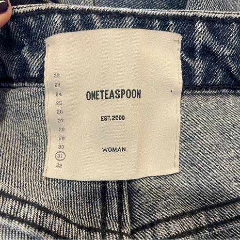 One Teaspoon New!  High Waisted Awesome Baggies Relaxed Leg Striped Jeans