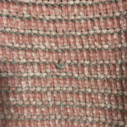 DKNY  Womens Pink w/ Silver Tone Sweater Size Large