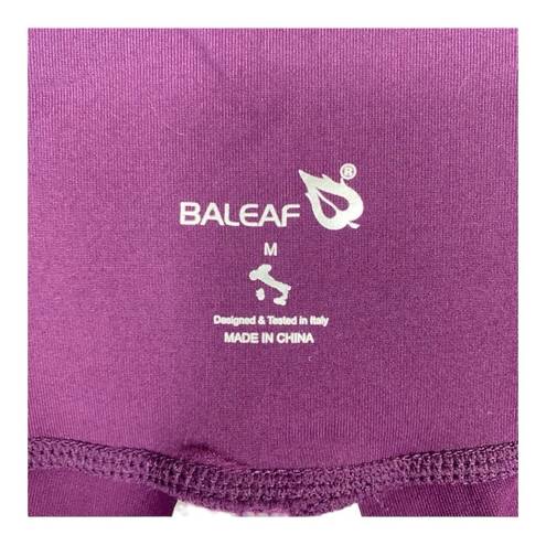 Baleaf Women’s Workout - Yoga - Loungewear Purple Leggings Size M NWT