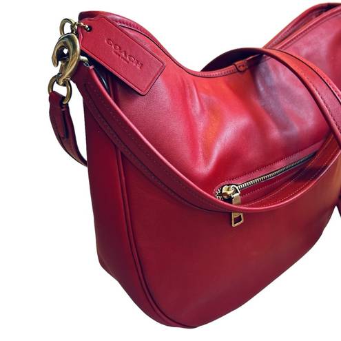 Coach  Red Smooth Leather H2132 Soft Tabby Hobo Shoulder Crossbody Bag