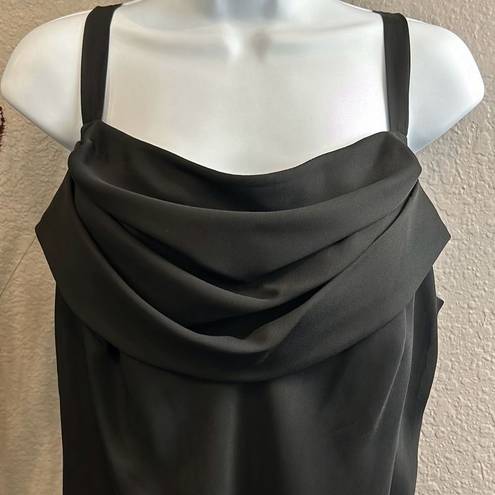 Onyx  night black sleek, formal gown, size 14