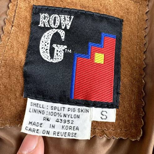 The Row Vintage G Leather Jacket Womens Size S Fringe Cowgirl Western Blazer Wacky