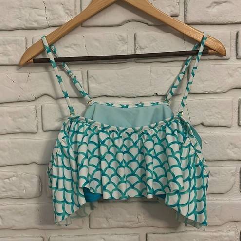 Raisin's NWT  mermaid off the shoulder bikini top size XL