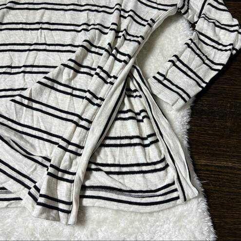 Lou & grey  Black and White Stripe Cowl Neck Sweater