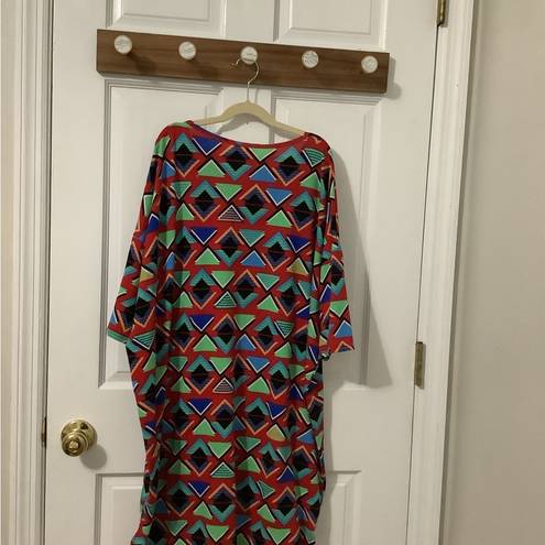 LuLaRoe  Red Modal, Polyester Tunic size medium