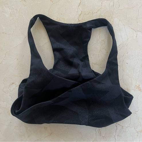 Vimmia  Like New Black Gray Wrap Sports Bra Sz Medium